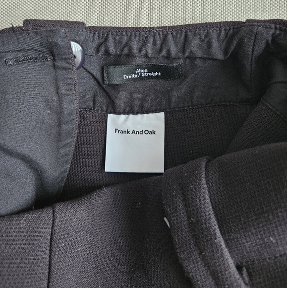 FRANK AND OAK The Alice Straight Pant Black - Picture 7 of 8
